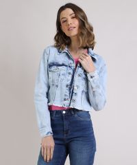 Jaqueta-Jeans-Feminina-Cropped-com-Bolsos-e-Barra-Desfiada-Azul-Claro-9949588-Azul_Claro_1