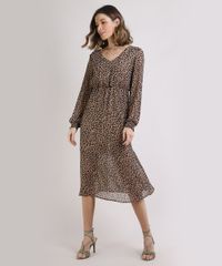 Vestido-Feminino-Animal-Print-Midi-Transparente-Manga-Longa-Decote-Redondo-Marrom-9890545-Marrom_3