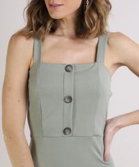 Vestido-Feminino-Midi-com-Botoes-Alca-Media-Verde-Medio-9943932-Verde_Medio_4