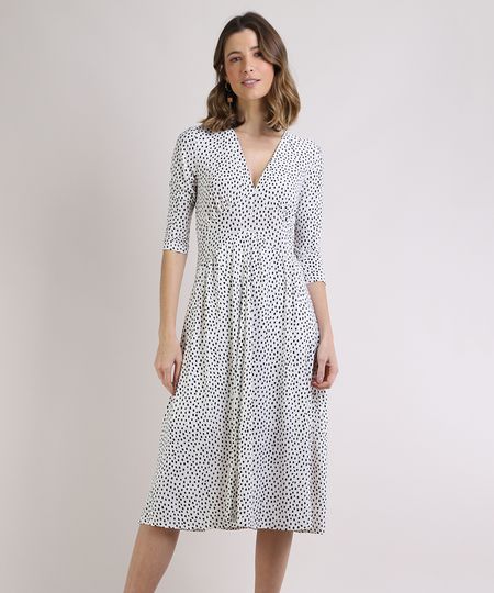 Vestido-Feminino-Midi-Poa-Manga-7-8-Decote-em-V-Off-White-9946783-Off_White_1