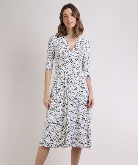 Vestido-Feminino-Midi-Poa-Manga-7-8-Decote-em-V-Off-White-9946783-Off_White_1