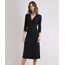 Vestido-Feminino-Midi-Manga-3-4-Decote-V-Preto-9946827-Preto_1