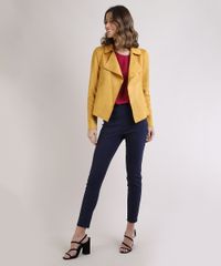 Blazer-Feminino-em-Suede-com-Recorte-Amarelo-9818782-Amarelo_3 Blazer-Feminino-em-Suede-com-Recorte-Amarelo-9818782-Amarelo_3