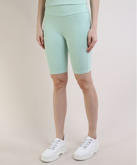 Bermuda-Feminina-Mindset-Ciclista-Cintura-Super-Alta-Verde-Claro-9953128-Verde_Claro_1