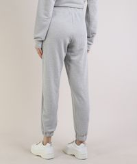 Calca-de-Moletom-Feminina-Mindset-Jogger-Cintura-Alta-com-Bolso-Cinza-Mescla-Claro-9955865-Cinza_Mescla_Claro_2