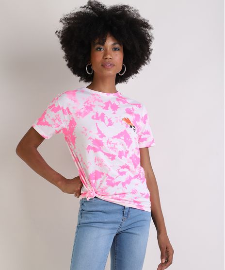 Blusa-Feminina-Florzinha-As-Meninas-Super-Poderosas-Estampada-Tie-Dye-Manga-Curta-Decote-Redondo-Rosa-9953425-Rosa_1