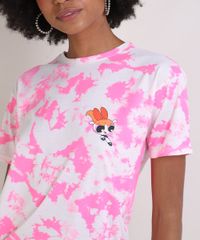 Blusa-Feminina-Florzinha-As-Meninas-Super-Poderosas-Estampada-Tie-Dye-Manga-Curta-Decote-Redondo-Rosa-9953425-Rosa_4