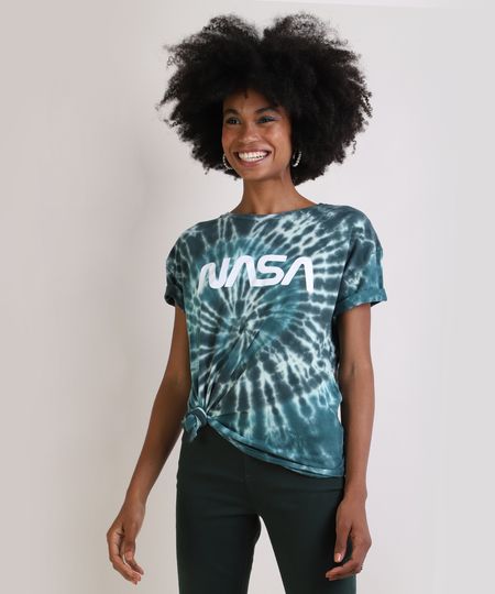 Blusa-Feminina-NASA-Estampada-Tie-Dye-Manga-Curta-Decote-Redondo-Verde-9947457-Verde_1 Blusa-Feminina-NASA-Estampada-Tie-Dye-Manga-Curta-Decote-Redondo-Verde-9947457-Verde_1