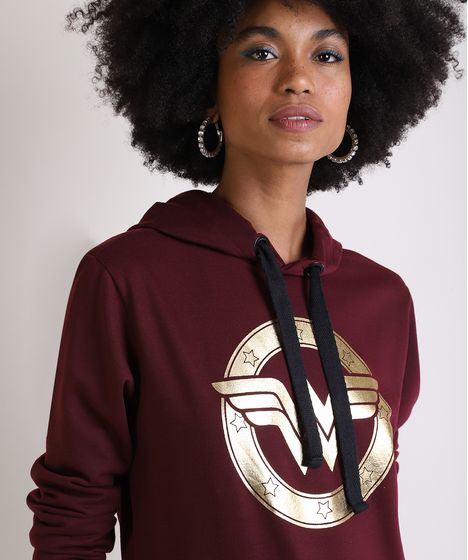 moletom feminino mulher maravilha