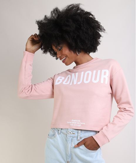Blusao-de-Moletom-Felpado-Feminino--Bonjour--Rosa-Claro-9953792-Rosa_Claro_1