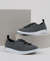 Tenis-Feminino-Knit-Grendha-Comfort-com-Cadarco-Cinza-Mescla-9941669-Cinza_Mescla_1