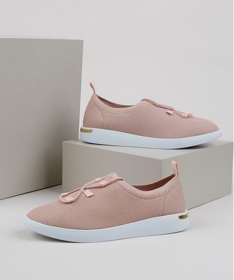 Tenis-Feminino-Knit-Grendha-Comfort-com-Cadarco-Bege-9941670-Bege_1