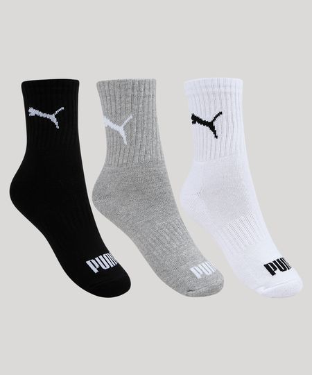 Kit-de-3-Meias-Feminino-Puma-Cano-Medio-Multicor-9950102-Multicor_1 Kit-de-3-Meias-Feminino-Puma-Cano-Medio-Multicor-9950102-Multicor_1