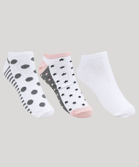 Kit-de-3-Meias-Feminino-Cano-Baixo-Multicor-9957307-Multicor_1