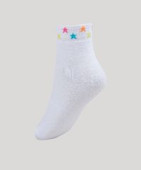 Meia-Feminina-Cano-Medio-Estampado-de-Estrelas-Branca-9954832-Branco_2