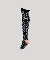 Meia-Feminina-3-4-Estampado-Animal-Print-de-Onca-Preta-9954833-Preto_2
