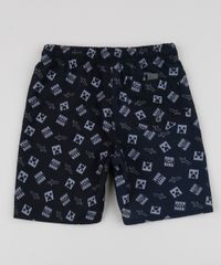 Bermuda-Infantil-Estampada-de-Minecraft-Preta-9914713-Preto_2