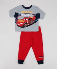 Pijama-de-Moletom-Infantil-McQueen-Os-Carros-Manga-Longa--Cinza-Mescla-9942709-Cinza_Mescla_1