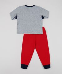 Pijama-de-Moletom-Infantil-McQueen-Os-Carros-Manga-Longa--Cinza-Mescla-9942709-Cinza_Mescla_2