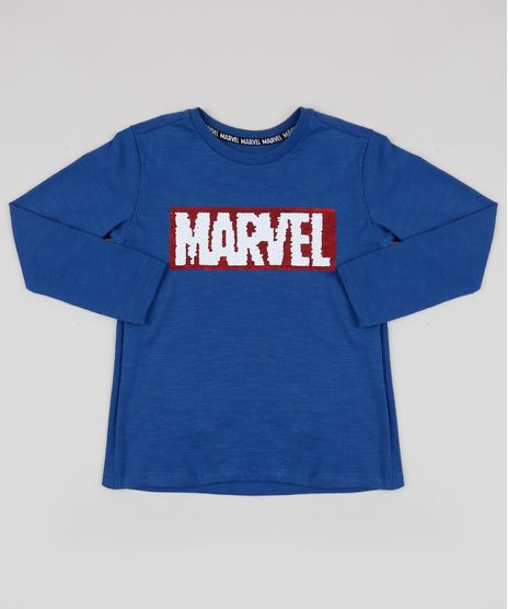 Camiseta-Infantil-Marvel-com-Paetes-Dupla-Face-Manga-Longa-Azul-9943201-Azul_1