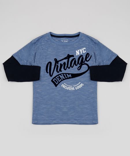 Camiseta-Infantil--Vintage--Manga-Longa-Azul-9943937-Azul_1