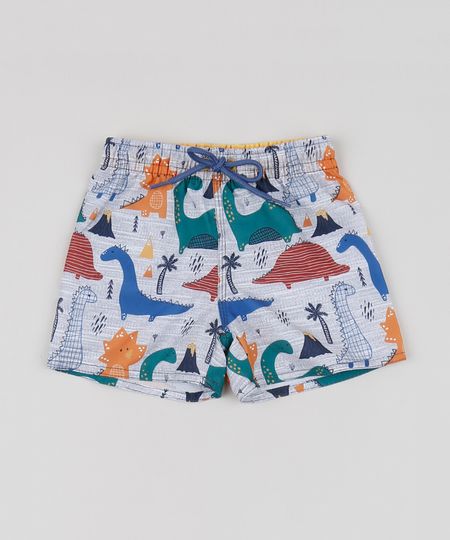 Bermuda-Infantil-Estampada-de-Dinossauros-Cinza-9945768-Cinza_1