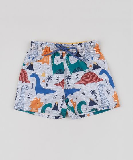 Bermuda-Infantil-Estampada-de-Dinossauros-Cinza-9945768-Cinza_1