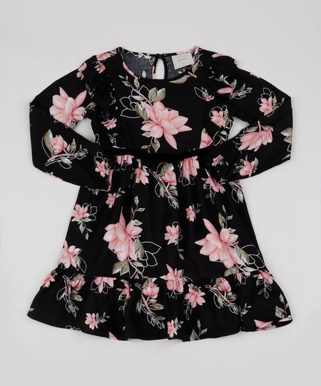 Vestido-Infantil-Estampada-Floral-Manga-Longa-Preta-9946429-Preto_1 Vestido-Infantil-Estampada-Floral-Manga-Longa-Preta-9946429-Preto_1