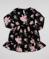 Vestido-Infantil-Estampada-Floral-Manga-Longa-Preta-9946429-Preto_2