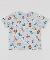 Camiseta-Infantil-Estampada-de-Bichos-com-Bolso-Manga-Curta-Cinza-Mescla-Claro-9954940-Cinza_Mescla_Claro_2