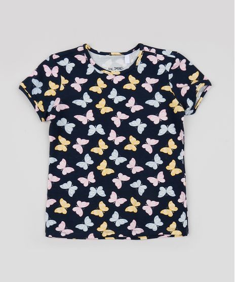 Blusa-Infantil-Estampado-de-Borboletas-Manga-Curta-Azul-Marinho-9955756-Azul_Marinho_1