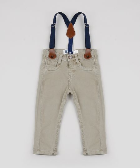 Calca-de-Sarja-Infantil-Reta---Suspensorios-Kaki-9891695-Kaki_1