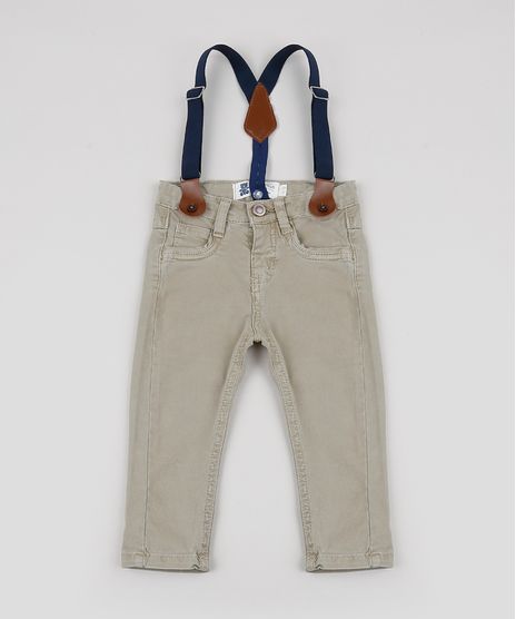 Calca-de-Sarja-Infantil-Reta---Suspensorios-Kaki-9891695-Kaki_1
