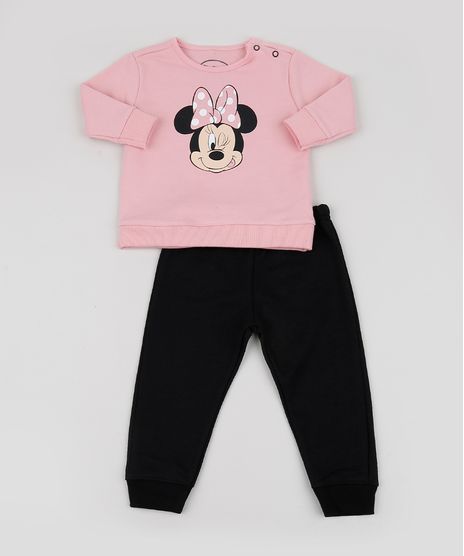 Conjunto-Infantil-de-Moletom-Minnie-de-Blusao-Rosa---Calca-Preto-9948039-Preto_1