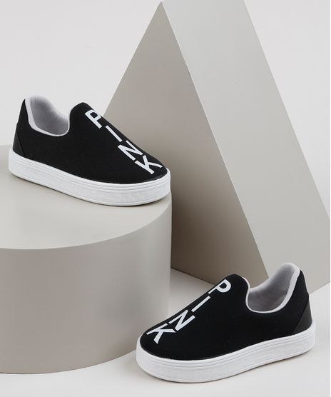 Tenis-Infantil-Sonho-de-Crianca-Knit-Calce-Facil--Pink--Preto-9956650-Preto_1