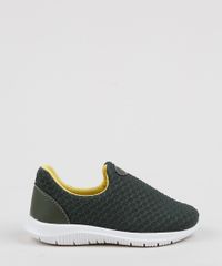 Tenis-Infantil-Sonho-de-Crianca-Knit-Calce-Facil-Texturizado-Verde-Escuro-9956642-Verde_Escuro_2