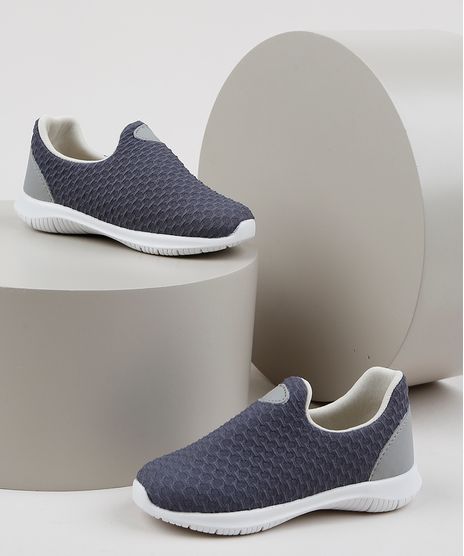 Tenis-Infantil-Sonho-de-Crianca-Knit-Calce-Facil-Texturizado-Chumbo-9956643-Chumbo_1