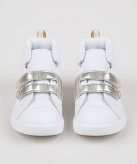 Tenis-Infantil-Sonho-de-Crianca-Cano-Alto-com-Velcro-Duplo-Metalizado-Branco-9956632-Branco_5