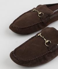 Mocassim-Mule-Masculino-Oneself-em-Suede-com-Fivela-Marrom-Escuro-9956945-Marrom_Escuro_3