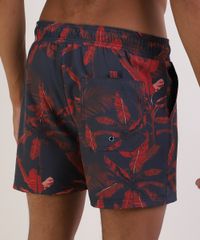 Short-Masculino-Estampado-de-Folhagem-com-Bolsos-Azul-Marinho-9943840-Azul_Marinho_4