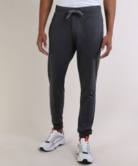 Calca-Masculina-Basica-Relaxed-com-Bolsos-Cinza-Mescla-Escuro-9953204-Cinza_Mescla_Escuro_1