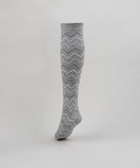 Meia-Feminina-3-4-Estampada-Zig-Zag-Cinza-Mescla-9954835-Cinza_Mescla_2