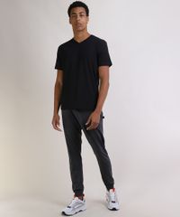 Camiseta-Masculina-Basica-Manga-Curta-Gola-V-Preta-9597169-Preto_3