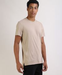Camiseta-Masculina-Alongada-Manga-Curta-Gola-Careca-Bege-9953256-Bege_1