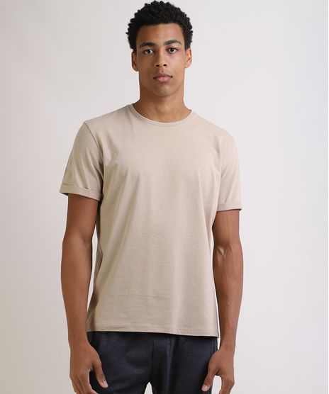 Camiseta-Masculina-Basica-Manga-Curta-Gola-Careca-Kaki-9953517-Kaki_1