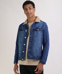 Jaqueta-Jeans-Masculina-Trucker-com-Pelo-Removivel-na-Gola-Azul-Escuro-9956501-Azul_Escuro_1
