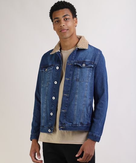 Jaqueta-Jeans-Masculina-Trucker-com-Pelo-Removivel-na-Gola-Azul-Escuro-9956501-Azul_Escuro_1 Jaqueta-Jeans-Masculina-Trucker-com-Pelo-Removivel-na-Gola-Azul-Escuro-9956501-Azul_Escuro_1