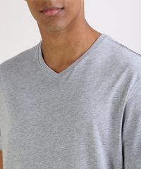 Camiseta-Masculina-Basica-Manga-Curta-Gola-V-Cinza-Mescla-Claro-9597169-Cinza_Mescla_Claro_4