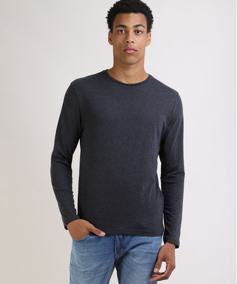 Camiseta-Masculina-Basica-Comfort-Fit-Manga-Longa-Gola-Careca--Cinza-Mescla-Escuro-9826872-Cinza_Mescla_Escuro_1