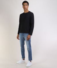 Camiseta-Masculina-Basica-Comfort-Fit-Manga-Longa-Gola-Careca-Preta-9826872-Preto_3